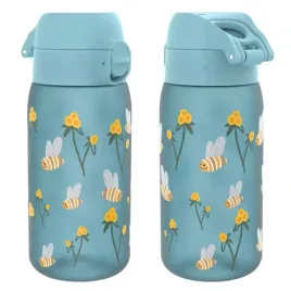 ion8-niebieska-butelka-na-wode-w-pszczoly-i-kwiaty-350-ml