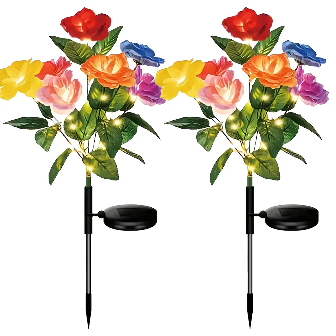 2-x-lampa-solarna-ogrodowa-wbijna-kwiat-roz-rozy-ozdoba-kwiaty-solarne-led-stan-nowy