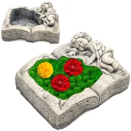 figurka-nagrobkowa-doniczka-ksiazka-aniol-grob