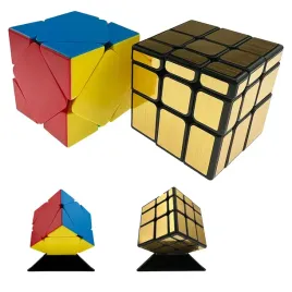 zestaw-kostka-rubika-skewb-mirror-gold