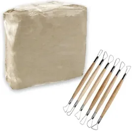 zestaw-rzezbiarski-glina-5kg-zestaw-6-szpatulek