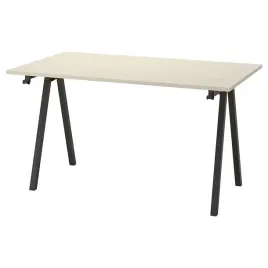 ikea-trotten-biurko-bezowy-antracyt-140x80-cm