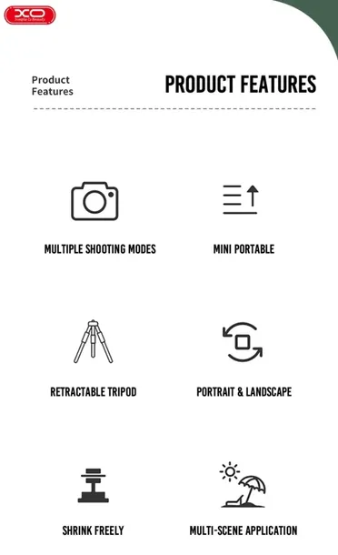 xo-selfiestick-bluetooth-tripod-ss08-czarny-stan-nowy