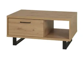 lawa-105-x-65-newada-nw-14-stolik-kawowy-szuflada-metalowe-nozki
