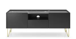stolik-szafka-rtv-144-harmon-grafit-blat-marmur