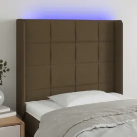 vidaxl-zaglowek-do-lozka-z-led-ciemnobrazowy-103x16x118-128-cm-tkanina