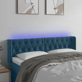 vidaxl-zaglowek-do-lozka-z-led-ciemnoniebieski-147x16x78-88-cm-aksamit