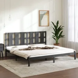 vidaxl-rama-lozka-szara-lite-drewno-sosnowe-200-x-200-cm