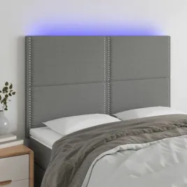 vidaxl-zaglowek-do-lozka-z-led-ciemnoszary-144x5x118-128-cm-tkanina