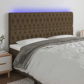vidaxl-zaglowek-do-lozka-z-led-ciemnobrazowy-180x7x118-128-cm-tkanina