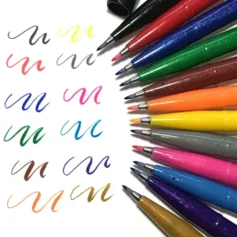 pentel-pisaki-markery-brush-sign-pen-12-sztuk
