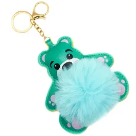 brelok-do-kluczy-zawieszka-mis-turkusowy-pompon