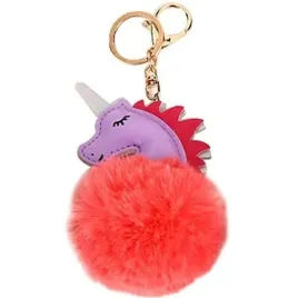 brelok-do-kluczy-jednorozec-pompon-pomaranczowy