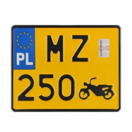 tablica-retro-zolta-zabytkowa-na-motor