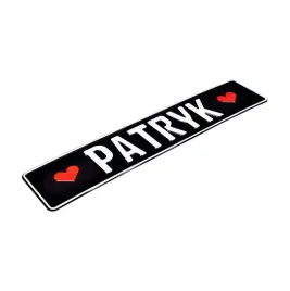 tablica-tloczona-do-ramki-rejestracyjnej-patryk