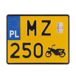 tablica-retro-zolta-zabytkowa-na-motor