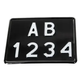 polskie-tablice-ciagnik-czarne-motor-tloczone