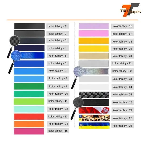 tablice-aluminiowe-do-ramek-auto-slub-nowozency-stan-nowy-producent-inny