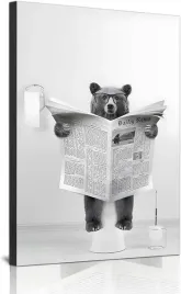 canvas-druk-zwierze-w-stylu-gazety-czarno-bialy-scienny-60x90cm
