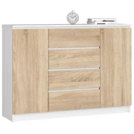 komoda-do-sypialni-4-szuflady-polki-canto-140x40x99-cm-biel-dab-sonom