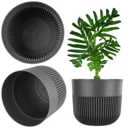 doniczka-donica-oslonka-17cm-plastikowa-na-kwiaty-okragla-prazkowana-grafit