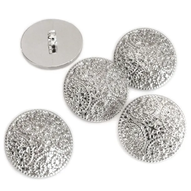 Guzik srebrny 56579 5 sztuk 21 mm