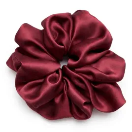jedwabna-gumka-do-wlosow-100percent-jedwab-scrunchie-czerwone-wino-xxl-meravil