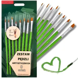 zestaw-pedzli-loveart-8-sztuk-do-farb-gwaszy-akrylowych-i-plakatowych