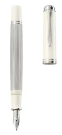 pelikan-souveran-pioro-wieczne-f-m405-silver-white-tloczek