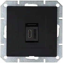 gniazdo-modul-usb-c-ladowarka-prestige-czarny-mat
