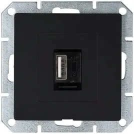 gniazdo-modul-usb-ladowarka-prestige-czarny-mat