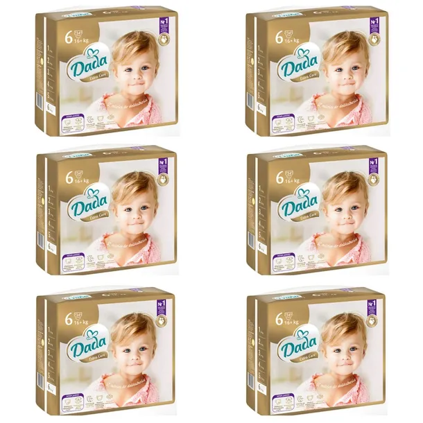 Pieluchy Dada 6 Pampersy Extracare 6x34 sztuk