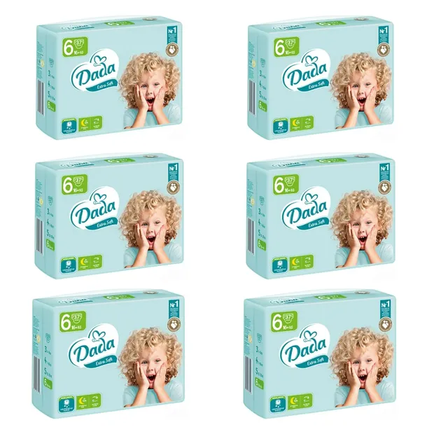 Pieluchy Dada 6 Pampersy Extrasoft 6x37 sztuk