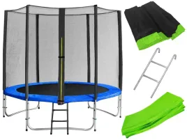 trampolina-ogrodowa-z-siatka-dla-dzieci-244cm-8ft-zielona