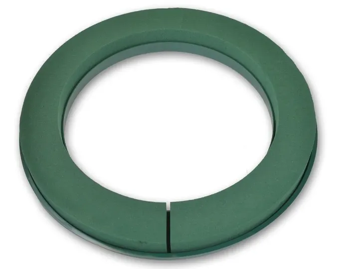 RING KOŁO OBRĘCZ GĄBKA FLORYSTYCZNA MOKRA do KWIATÓW ŻYWYCH Średnica 35 cm