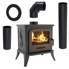 piec-zeliwny-koza-kominek-zeliwny-k7-zestaw-rur