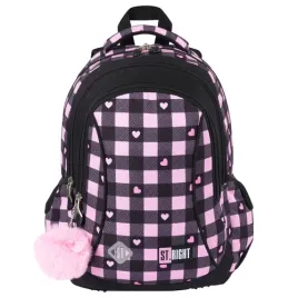 st-right-plecak-szkolny-mlodziezowy-dla-dziewczynki-bp26-pink-checkered