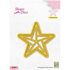 wykrojnik-nellies-sd284-stars-origami-gwiazdka