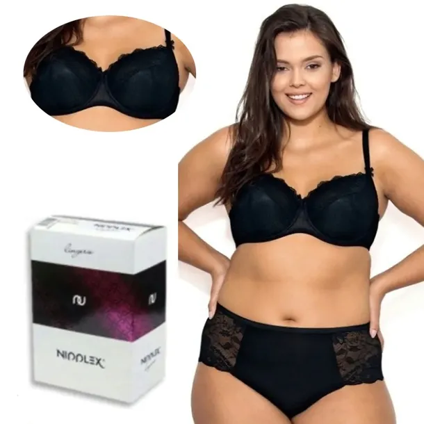 Biustonosz usztywniany Nipplex Pia Big czarny 75F