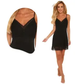 koszula-nocna-de-lafense-priscila-608-czarna-xxl