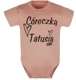 body-coreczka-tatusia-mrofi-104-kr-rekaw-rozowe