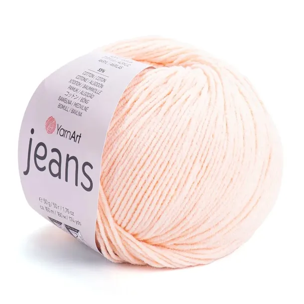 Włóczka YarnArt Jeans - 73 Jasny Brzoskwiniowy