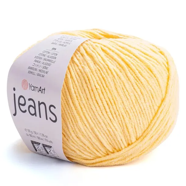 Włóczka YarnArt Jeans - 88 Budyniowy