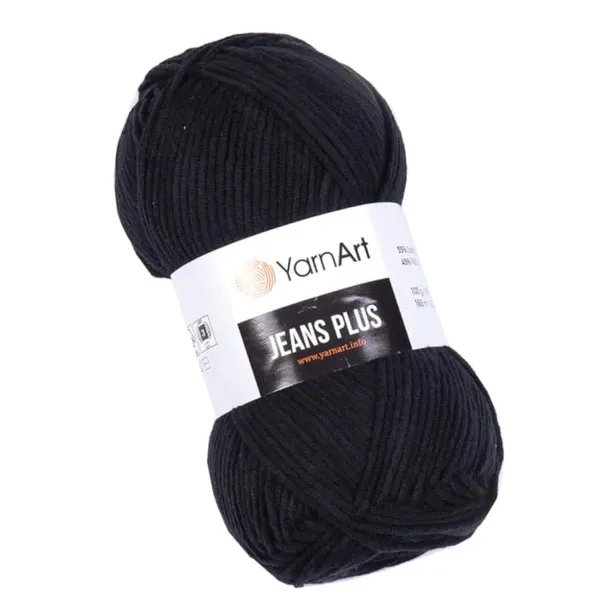Włóczka YarnArt Jeans Plus - 53 Czarny
