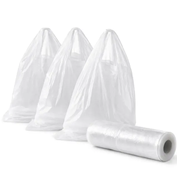 Mocne Reklamówki Zrywki HDPE 43x22 100szt Rolka 9µ Udźwig 5kg Worki Foliowe