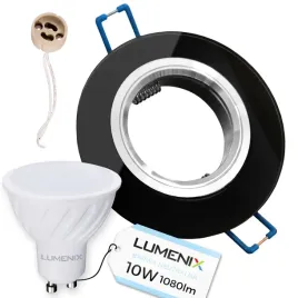 zestaw-oprawa-okragla-szklana-czarna-lustro-zarowka-gu10-led-10w-neutral