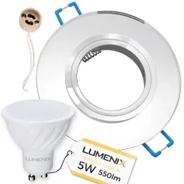 zestaw-oprawa-okragla-szklana-lustrzana-zarowka-gu10-led-5w-ciepla