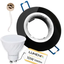 zestaw-oprawa-okragla-szklana-czarna-lustro-zarowka-gu10-led-10w-ciepla