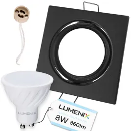 zestaw-oprawa-halogenowa-czarna-kwadratowa-zarowka-gu10-led-8w-neutralna