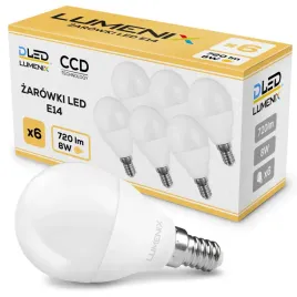 6x-zarowka-led-e14-720lm-8w-kula-ciepla